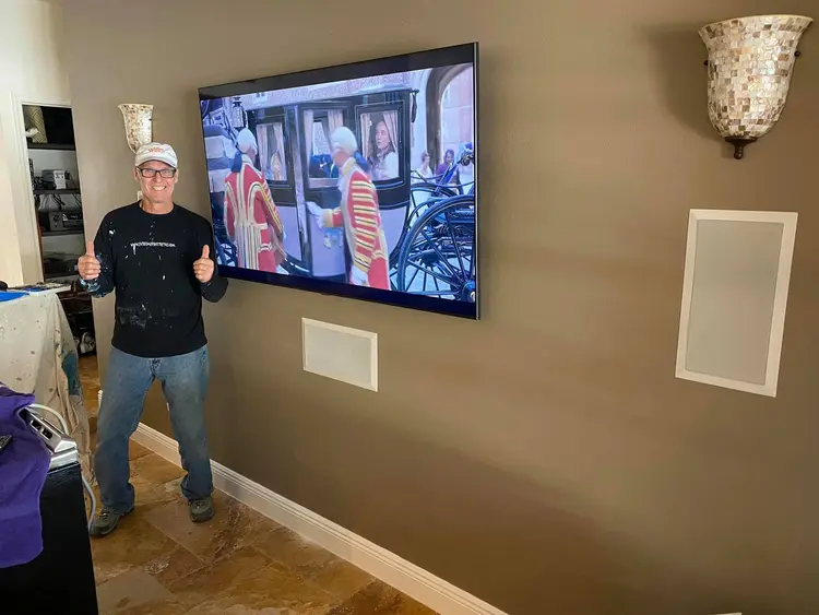 Professional TV wall mount installation in Brevard County home