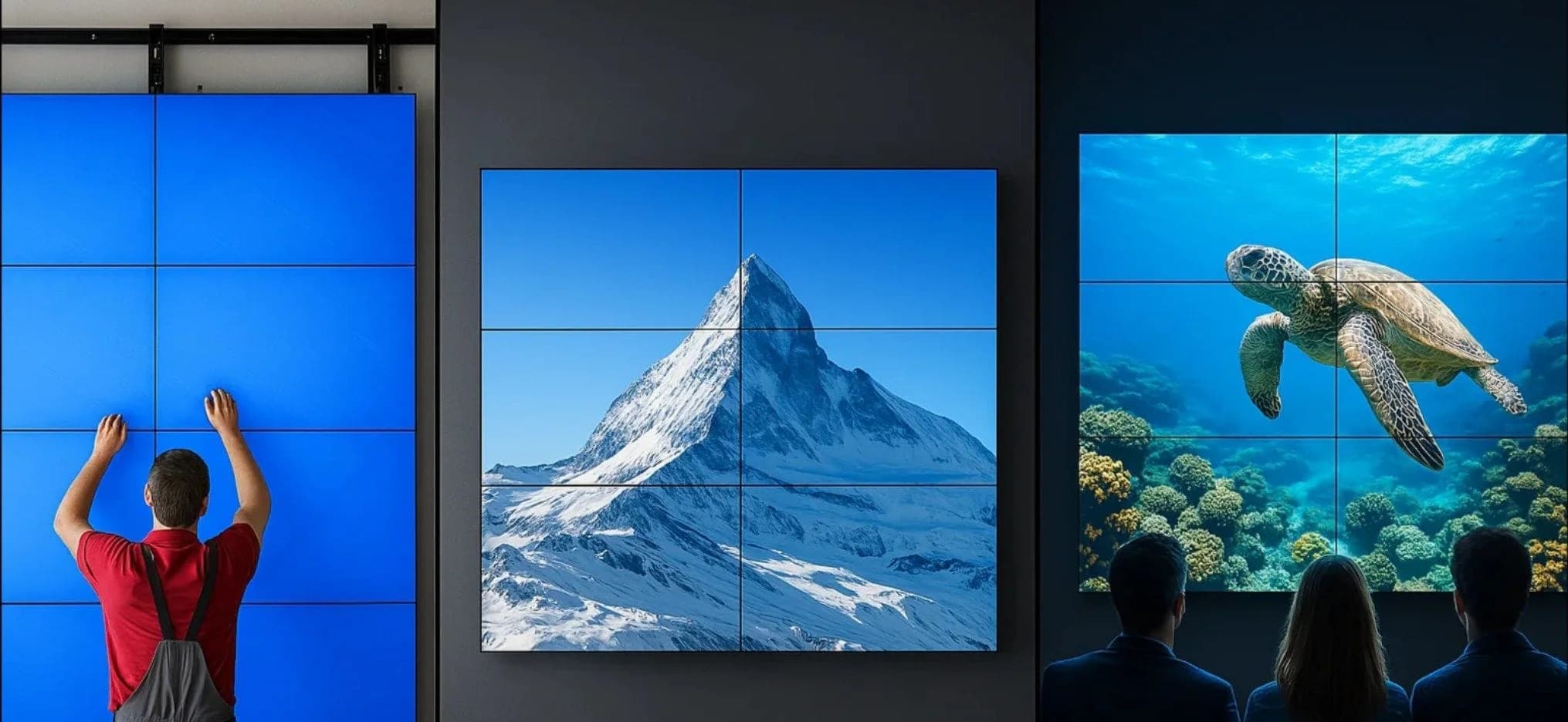 Completed video wall project