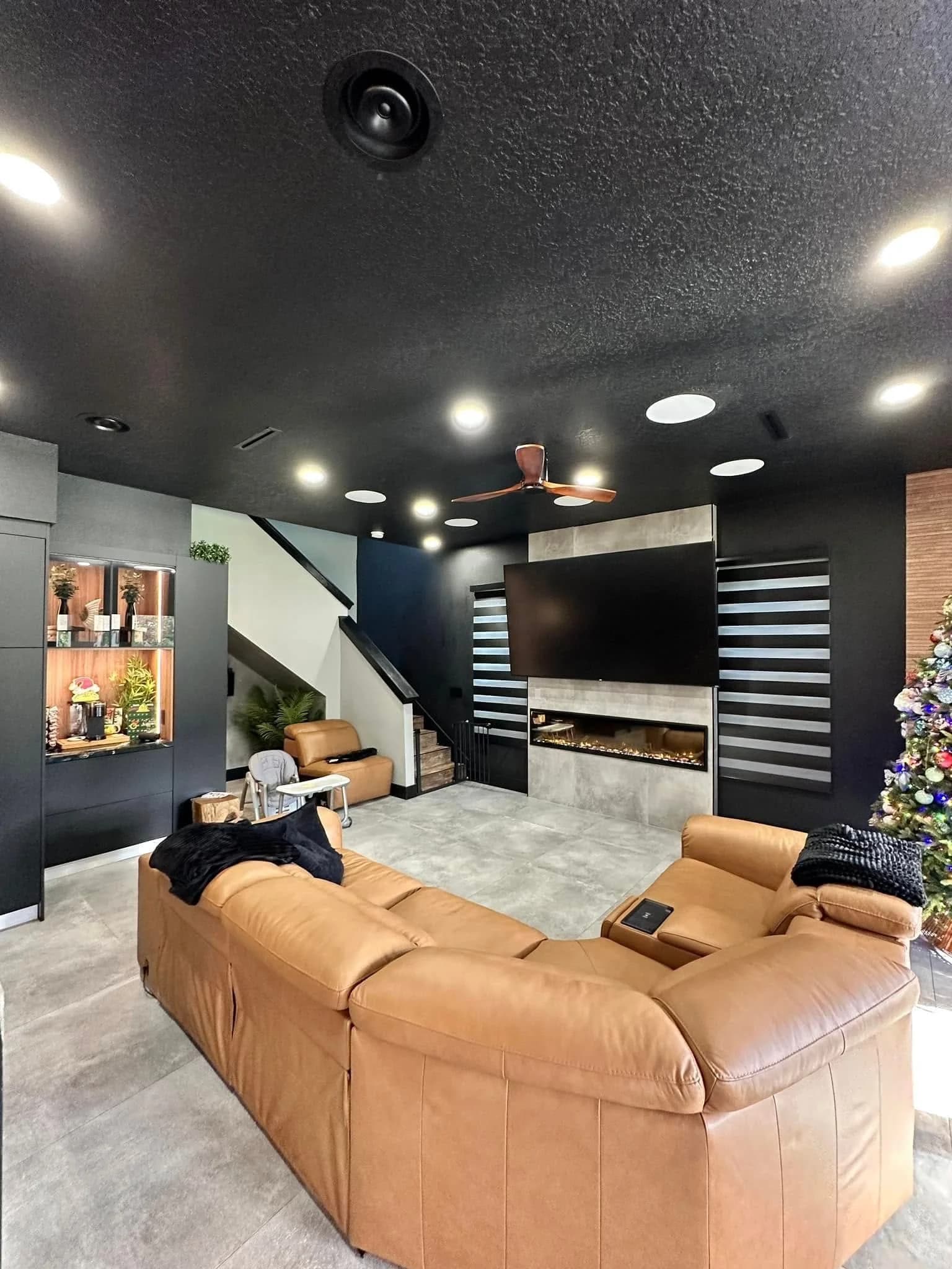 Professional AV setup in Cocoa Beach home