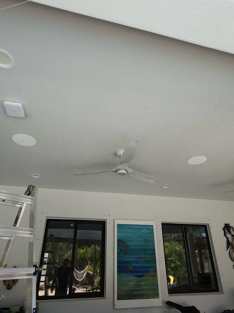 Sonos in-ceiling speaker install by authorized dealer in Brevard County