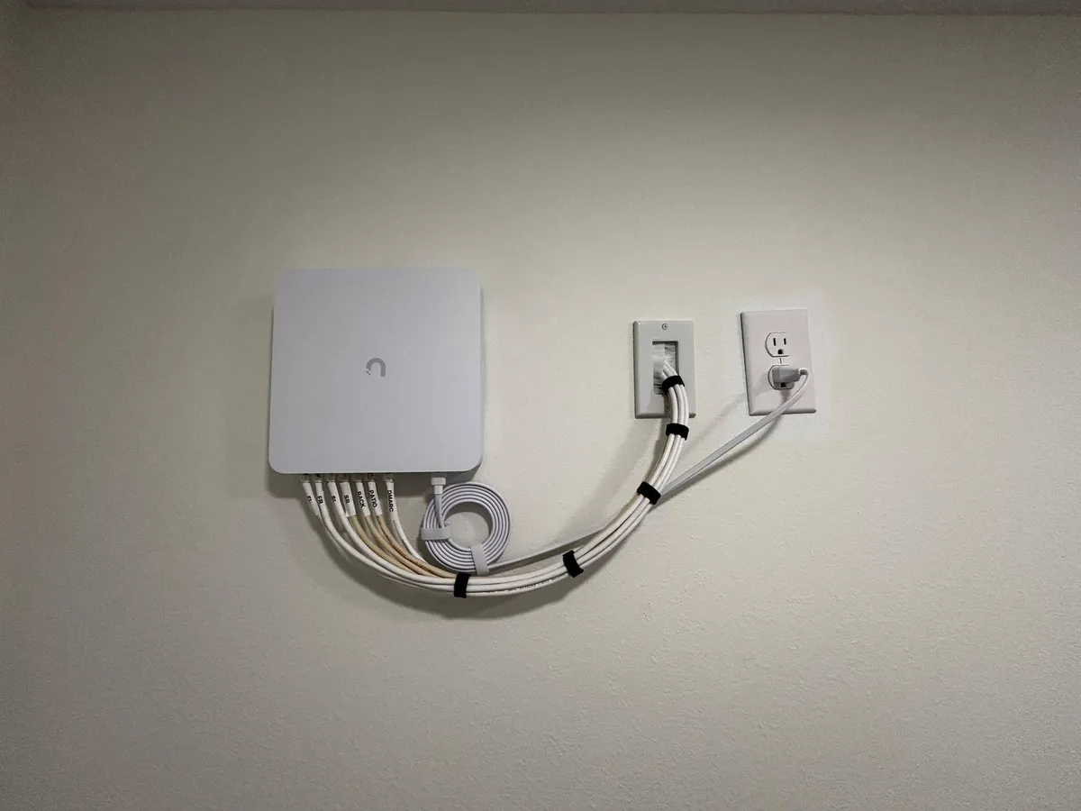 Unifi NVR and PoE switch installed in Palm Bay residential property